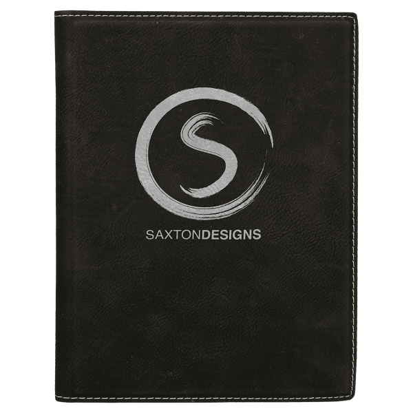 7" x 9" Laserable Leatherette Small Portfolio with Notepad - Image 8