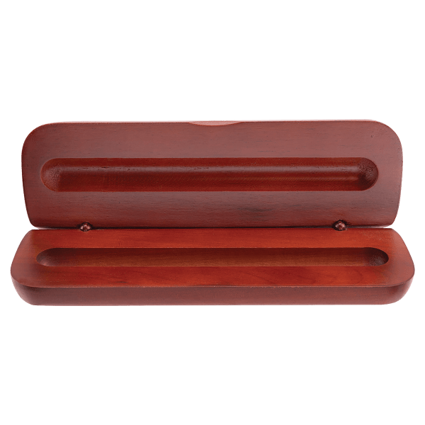 6 3/4" x 2 1/8" Rosewood Finish Pen Case (Case only, pen not included)
