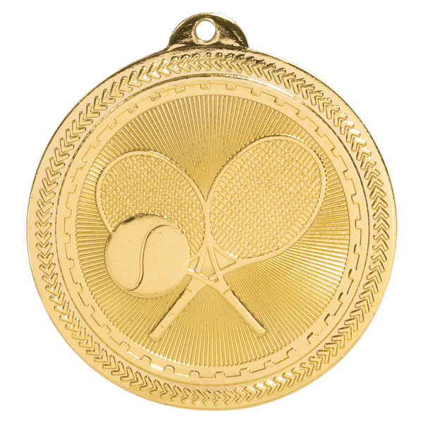 2" Tennis Laserable BriteLazer Medal