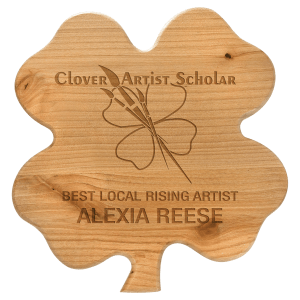 9 3/4″ x 10 1/4″ Alder Clover Plaque
