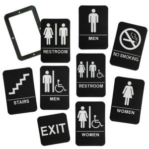 Kota Pro Black/White ADA Sign Sample Set