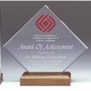 6″ x 6″ Clear Diamond Acrylic (Base not included)