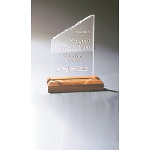 3″ x 5″ Clear Iceberg Acrylic (Base not included)