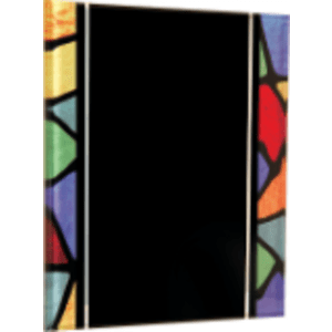 8″ x 10″ Stained Glass Acrylic Plaque with Hanger