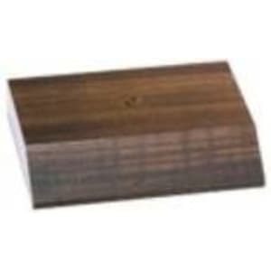 3 1/8″ x 4″ Cherry Finish Centerhole Countersunk Slant Front Trophy Base