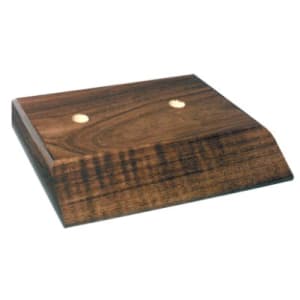 3 3/4″ x 5 3/4″ Cherry Finish 2 hole Countersunk Slant Front Trophy Base