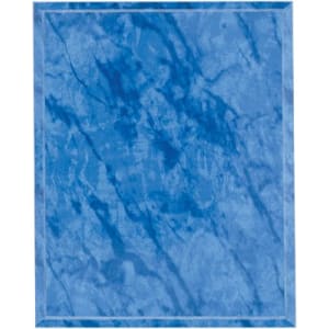 12″ x 15″ Bright Blue Marble Finish Plaque