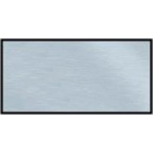 3″ x 1 1/2″ Brushed Silver/Black Square Corner Plastic Badge Blank