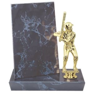 3 3/4″ x 5 3/4″ Black Marble Finish Standup Plaque