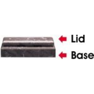 3″ x 8″ x 1 1/2″ Black Marble Finish 2-Post Base