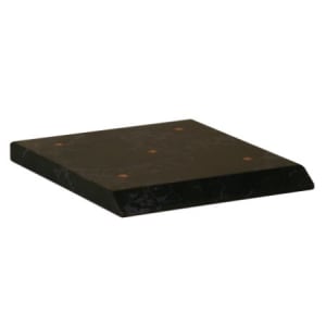 7 1/4″ x 8 1/4″ x 3/4″ Black Marble Finish Slant Front 4-Post Base