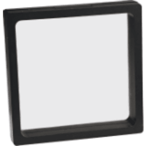 4 1/4″ x 4 1/4″ Illusion Black Presentation Box with Window