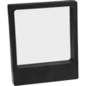 4 1/4″ x 5″ Illusion Black Presentation Box with Window