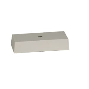 2″ x 4″ White Center Hole Countersunk Big Plate Weighted Plastic Lid