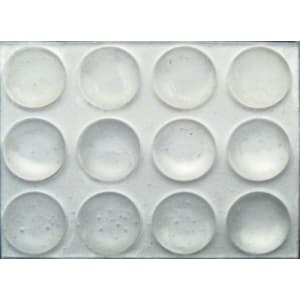 3/8″ Clear Round Bump-Ons, 144 per sheet