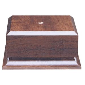 3 1/2″ x 2 1/8″ Cherry Finish Cup Base
