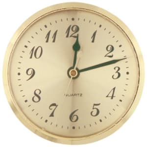 3″ Arabic Gold-Face Clock