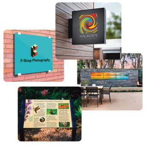 18″ x 24″ Gloss White ChromaLuxe Outdoor Aluminum Panel
