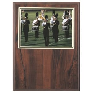 9″ x 12″ Cherry Finish Slide-in Plaque w/ 7″ x 5″ Frame