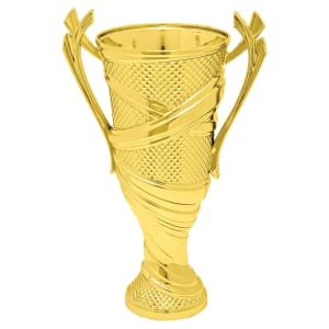 6 1/4″ Gold Plastic Textured Cup