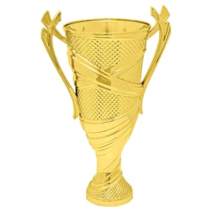 7″ Gold Plastic Textured Cup