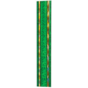 45″ Green/Gold Rectangular Dazzle Trophy Column