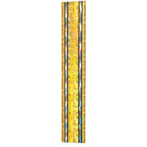 45″ Gold/Silver Rectangular Dazzle Trophy Column