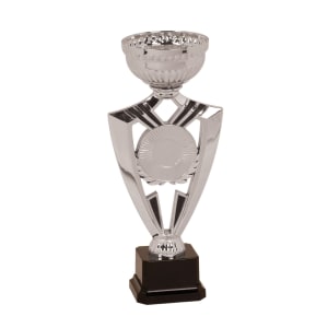 9 5/8″ Silver Ribbon 2″ Insert Holder Easy Cup Kit