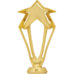 6″ Gold 3-D Rising Star Figure
