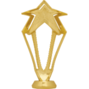 8″ Gold 3-D Rising Star Figure