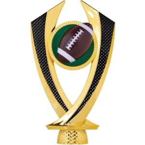 6 1/4″ Gold/Black Football Falcon Figure