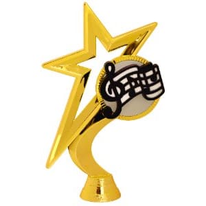 6 1/2″ Gold Star Music Figure
