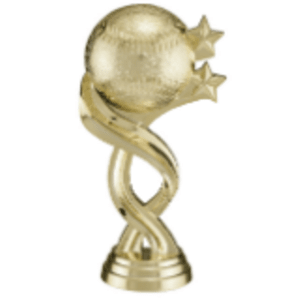 5″ Gold Baseball/Softball Twisted Sport Figure