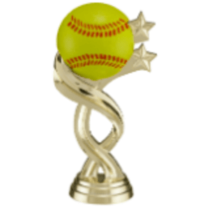 5″ Color Softball Twisted Sport Figure