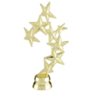 6 1/4″ Gold 8-Star Figure