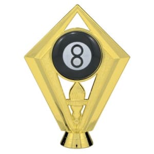 5 1/2″ Color 8-Ball Diamond Figure
