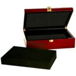 10 1/4″ x 7 1/2″ x 3 1/8″ Rosewood Piano Finish Gift Box