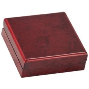 3 3/4″ x 3 3/4″ Rosewood Finish Medal Box