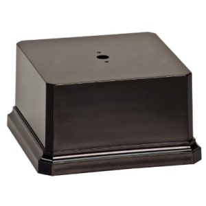 4 1/8″ x 4 1/8″ Gloss Black Square Plastic Weighted Base