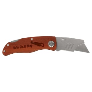 4″ Wood Handle Utility Knife