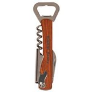 5 1/4″ Wooden Bottle Opener & Wine Corkscrew