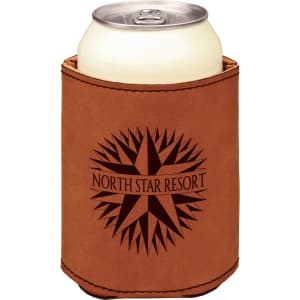 3 3/4″ Rawhide Laserable Leatherette Beverage Holder