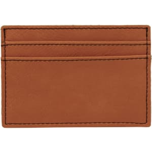 4″ x 2 3/4″ Rawhide Laserable Leatherette Wallet Clip