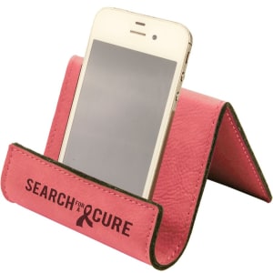 3 1/2″ x 2 1/2″ Pink Laserable Leatherette Holder Easel