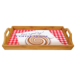 16 1/2″ x 9 3/4″ Bamboo Serving Tray  (Insert/Plate not included)