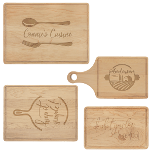 Maple Cutting Board with Drip Ring Sample Set