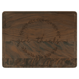 11 1/2″ x 8 3/4″ Walnut Cutting Board with Drip Ring