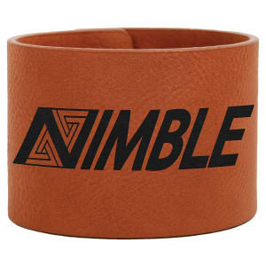 9 1/2″ x 2″ Rawhide Laserable Leatherette Cuff Bracelet