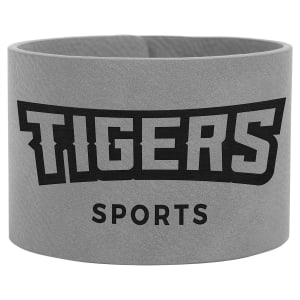 9 1/2″ x 2″ Gray Laserable Leatherette Cuff Bracelet