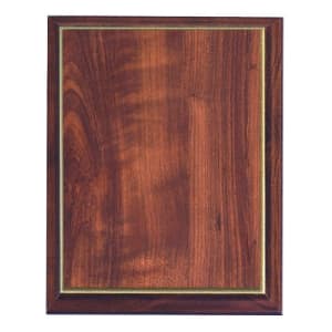 7″ x 9″ Cherry Finish Plaque with Gold Cove